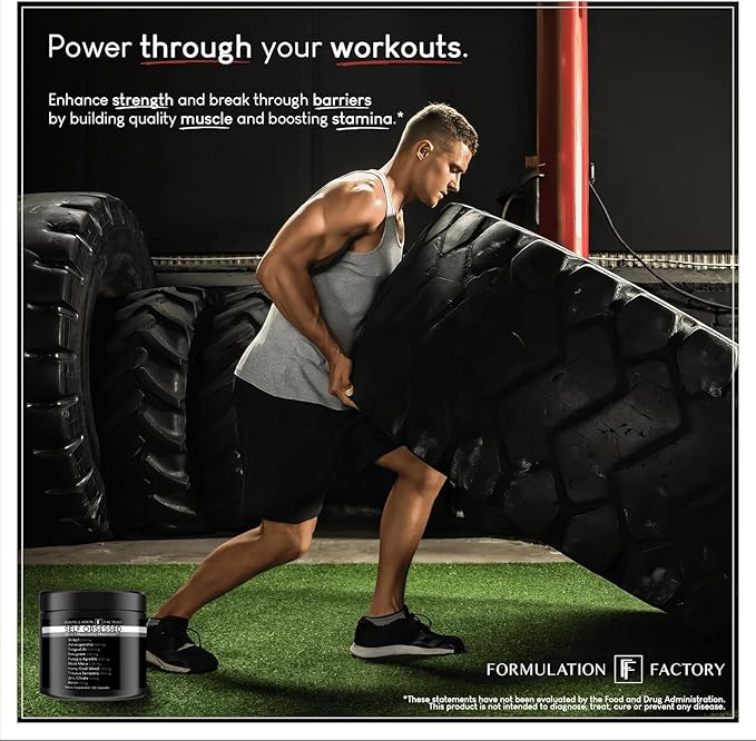 Self Obsessed 10 in 1 Masculinity Maximizer Supplement, Shilajit for Men, Tongkat Ali, Ashwaganda, Fenugreek & More, Muscle Growth, Energy Management, Strength, Recovery 4-Month Supply (Pack of 2)