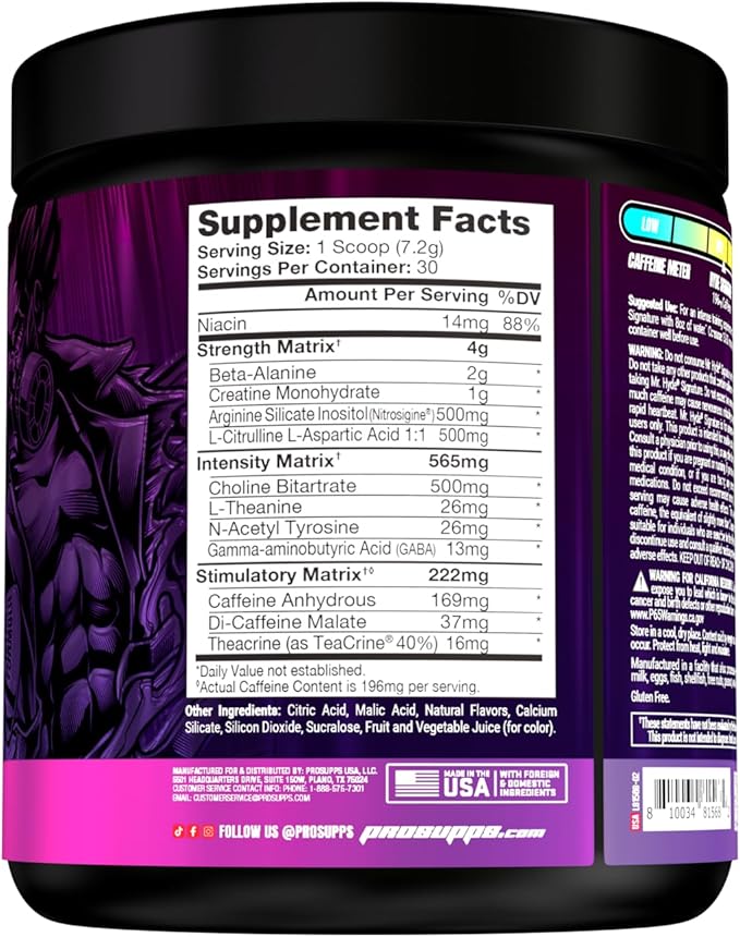 PROSUPPS Mr. Hyde Signature Pre Workout Powder with Creatine, Beta Alanine & Caffeine - Performance, Energy & Endurance - Clean Fitness & Gym Supplements for Men & Women (Pixie Dust, 30 Servings)