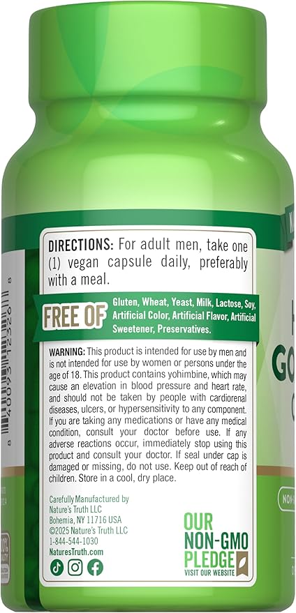 Nature's Truth Horny Goat Weed Complex | 90 Capsules | with Maca Root | Vegan, Non-GMO & Gluten Free Herbal Supplement