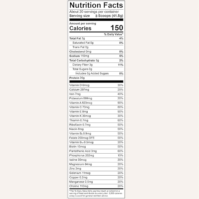 Kathy Ireland Nutrition Daily Essentials Plant-Based Protein Powder for Women, 26g Vegan Protein, Lean Meal Replacement - Vanilla