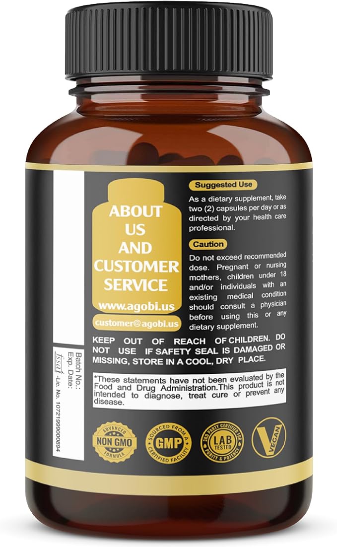 8in1 Saw Palmetto Prostate Support Supplement with Ashwagandha, Turmeric, Ginger, Nettle Leaf, Holy Basil & More - 120 Vegan Capsules for 2 Months
