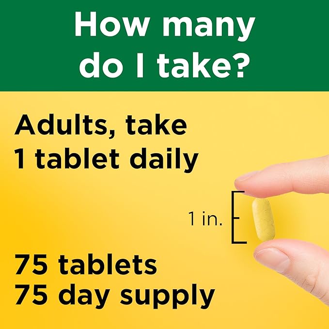 Nature Made Stress B Complex with Vitamin C and Zinc, Dietary Supplement for Immune Support, 75 Tablets, 75 Day Supply