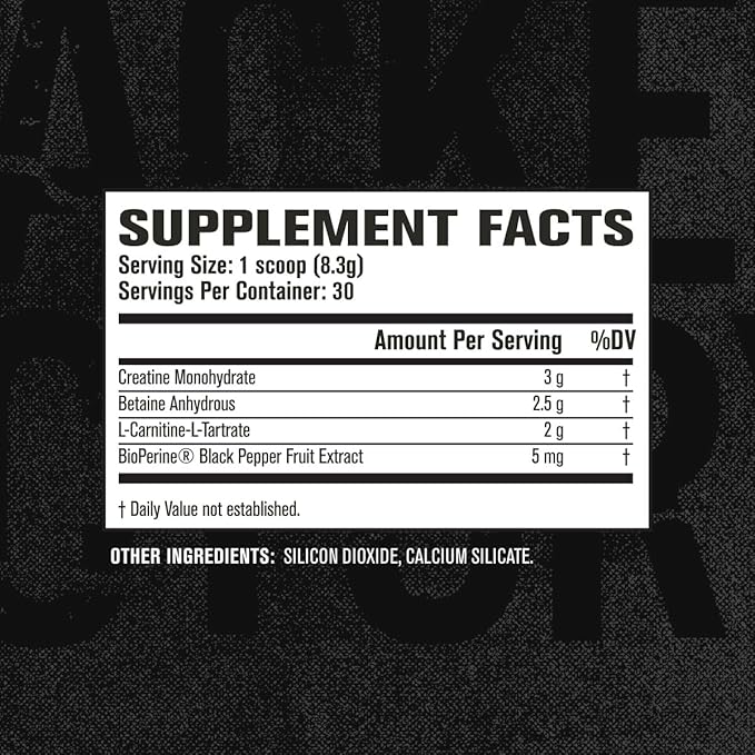Jacked Factory Nutritional Supplement Growth Surge Creatine Post Workout Powder w/L-Carnitine, Daily Muscle Builder & Recovery with Betaine, L-Carnitine L-Tartrate, Unflavored, 10.68 Ounce