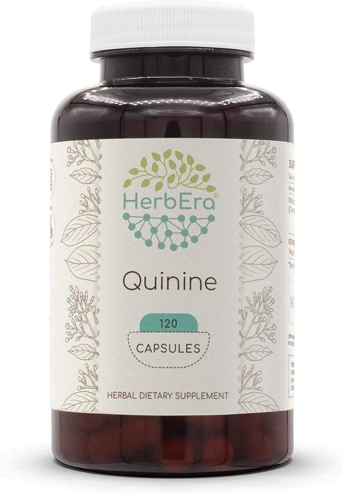 Quinine 120 Capsules, 1000 mg, Wildcrafted Quinine (Cinchona officinalis) Dried Bark (120 Capsules)