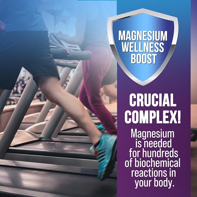 Magnesium Supplement Citrate Capsules 500mg with Glycinate, Oxide, Malate, Citrate - for Muscle, Nerve, Bone and Heart Health Support - High Absorption Glycinate Complex, Gluten Free - 120 Capsules