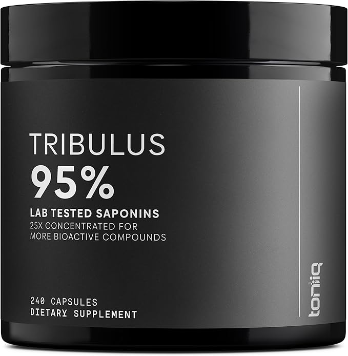 Tribulus Terrestris for Men - Ultra High Potency 25:1 Extract with 95% Saponins - 1300mg Pure & Concentrated Formula - Third-Party Lab Tested for Purity & Quality - 240 Capsules