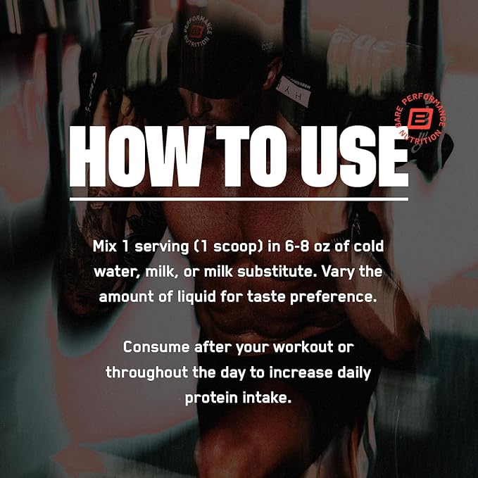 BARE PERFORMANCE NUTRITION, BPN Whey Protein + Casein Protein Powder Blend, Milk N' Cookies, 25g Protein per Serving Supports Lean Muscle Recovery, 27 Servings, Third Party Tested