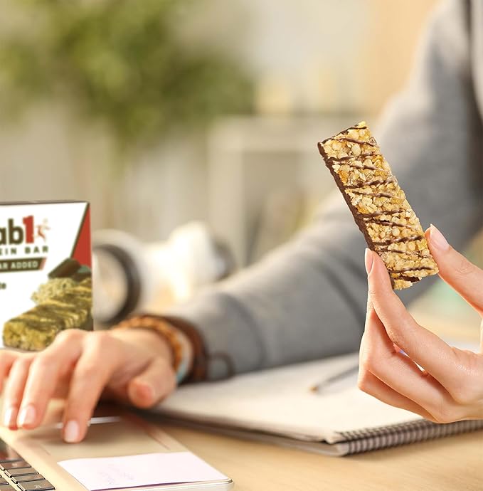 Grab1 Sugar Free Protein Bars, Chocolate Oat (3 Pack- 12 Bars) | Delicious and Nutritious | Low Calorie | Only 1g Sugar