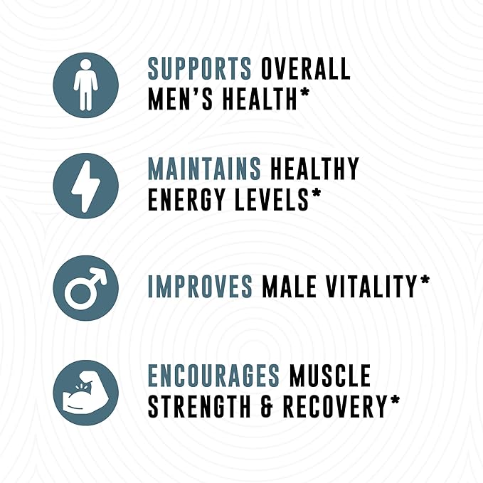 Boron Supplement For Men With Tongkat Ali - Vitamin D3, Zinc Picolinate 30mg, Longjack Tongkat Ali For Men - Boron Citrate 10mg For Men’s Health - Non GMO, Gluten Free, No Allergens - 30 Count