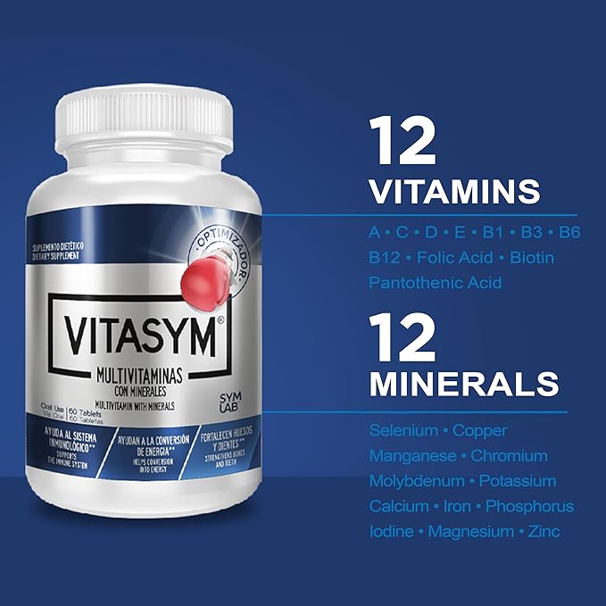 multivitamin, Vitamin A, Vitamin C, Vitamin D, Vitamin E, Vitamin B12, Vitamin B6, Calcium, zinc, Phosphorus, Potassium, Iron, Minerals, biotin, thiamine, Magnesium, Chromium, riboflavin.