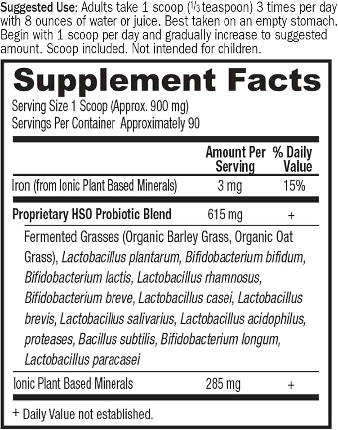 Garden of Life Whole Food Primal Defense HSO Probiotic Dietary Supplement for Digestive and Gut Health, Vegetarian Powder, 2.85 oz