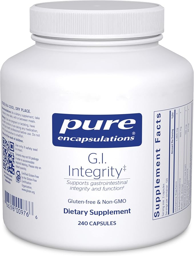 Pure Encapsulations G.I. Integrity | Enhanced Support for Gastrointestinal Integrity and Function | 240 Capsules