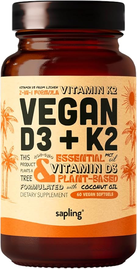 Vegan Omega 3 & Vegan Vitamin D3 + K2 Supplement Bundle - Plant-Based DHA & EPA Fatty Acids, 4000 IU Vitamin D3 and 100mcg Vitamin K2 as Mk7