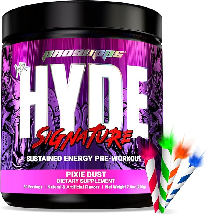 PROSUPPS Hyde Signature Sustained Pre Workout, Pixie Dust and Creatine 300 Bundle