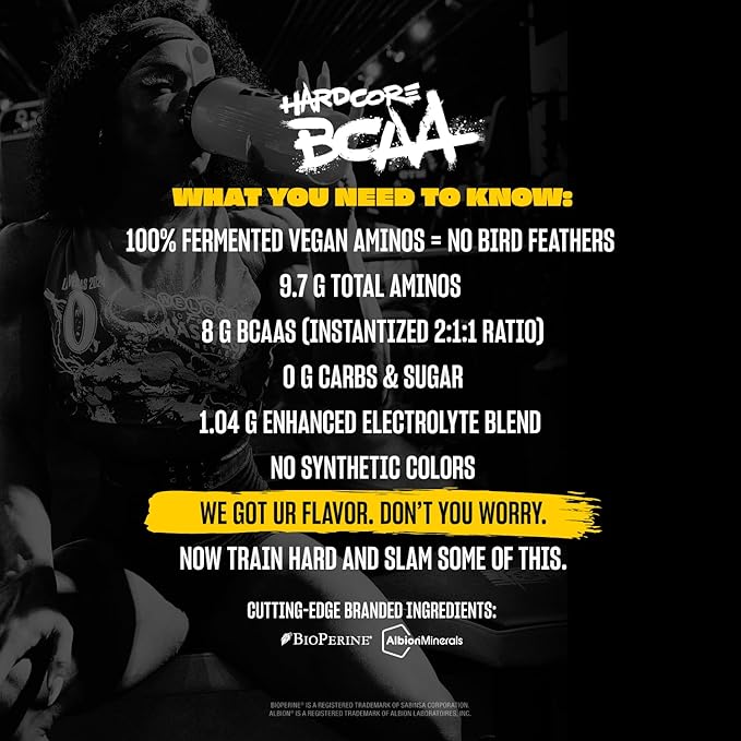 Mutant Hardcore BCAA - Pre, Intra or Post Workout – BCAA Next Level branched-Chain Amino Acids Supplement – Hydration + Recovery - 30 Serving - Watermelon