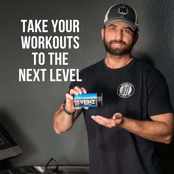VEINZ Pills 120ct ✮ Nitric Oxide Supplement with L-Arginine, L-Citrulline & ALA ✮ N.O. Booster Pump Pills ✮ Top Muscle Mass Pill for Men ✮ 120 Capsules