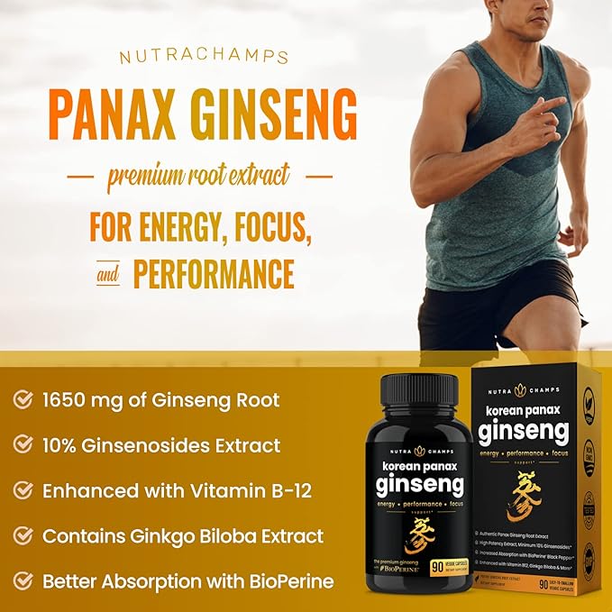 NutraChamps Ginseng Gold Series and L-Arginine Bundle
