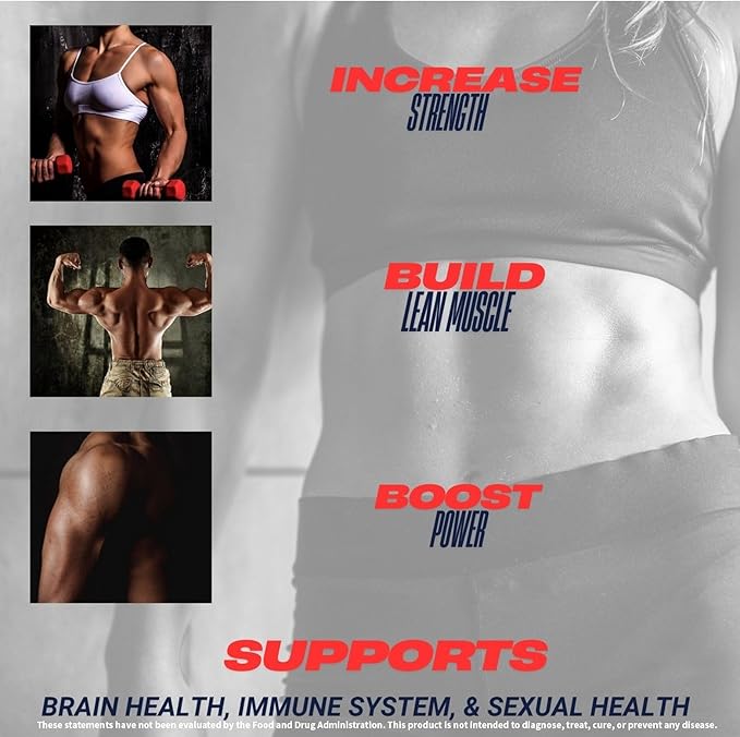 CREATINE HCl + Recovery Capsules for Men and Women, Muscle & Brain Health, Cognitive Function, Immune Support - 90 Vegetable Capsules