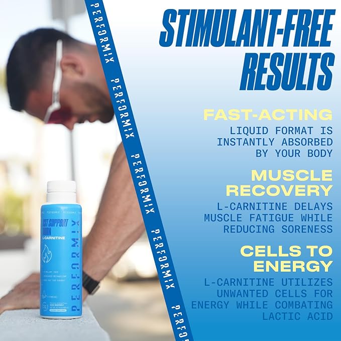 PERFORMIX SST Boost Liquid L-Carnitine – Fast-Acting Energy, Improves Memory and Focus, Stimulant-Free Formula for Men & Women, Ice Berry Flavor, 31 Servings