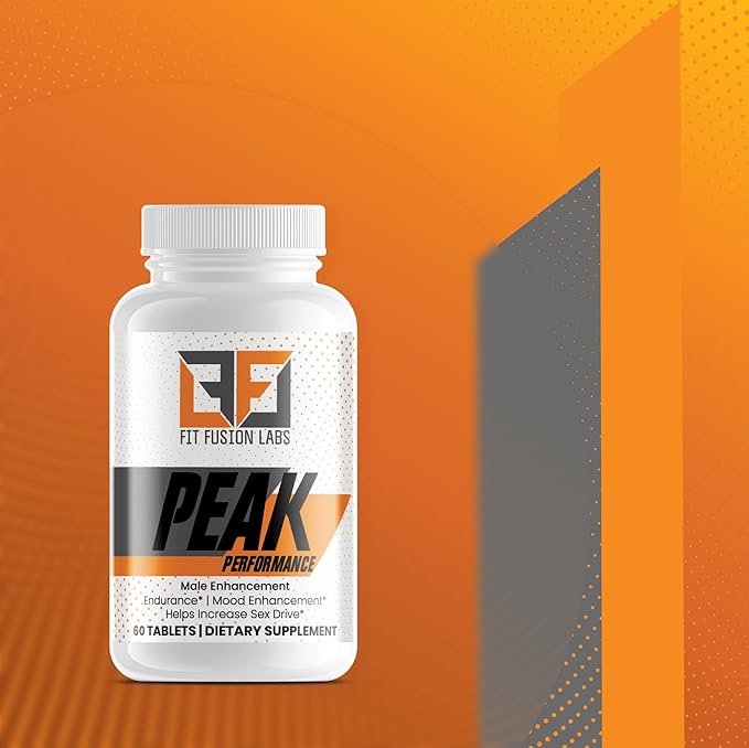 Peak Performance Natural Male Enhancement & Energy Booster – Tongkat Ali, Maca, Zinc & Ginseng – Supports Stamina, Strength & Recovery – 60 Tablets