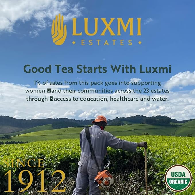 Luxmi Estates - Sleep & Relaxation Variety Tea Pack (2 Pack) - With Valerian Root, Rose, Hibiscus Lavender Stress Relief, Bedtime & Comforting Chamomile - Caffeine Free - 50 Organic Herbal Tea Bags
