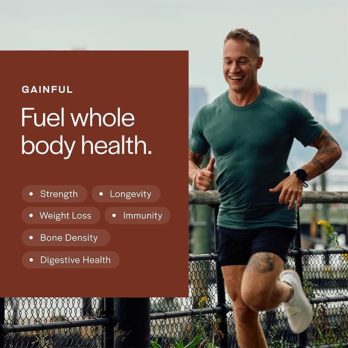 Gainful Everyday Plant Protein Powder, 23g Plant Protein per Serving, Unflavored, Supports Strength, Recovery, and Balanced Nutrition, Vegan, Gut Friendly, No Artificial Ingredients, 14 Servings
