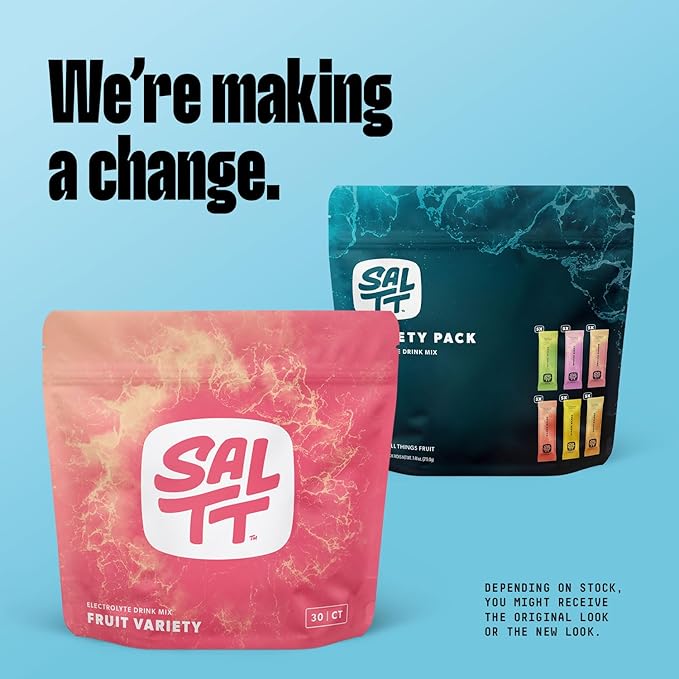 Keto Chow SALTT Electrolytes Powder Flavored Drink Mix - All Things Fruit - 30 Hydration Packets - Magnesium, Potassium, Sodium, Trace Minerals - Zero Sugar & Gluten Free - Travel Essentials