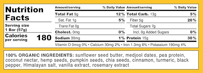 Feel Vegan Protein Bars | Golden Goodness | Keto | Gluten Free | Organic | Turmeric | 15g Plant Protein | Low Carb | High Protein | Dairy Free | Low Sugar | Grain Free | Nut Free | Soy Free | Non GMO - (Golden Goddess, 10 Pack)
