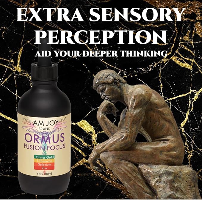 Ormus Monoatomic Gold, L-Theanine, Selenium, Zinc for Pineal Gland Detox, Lucid Dreaming, Kundalini Support, Neurological Strength Fusion Focus 4oz