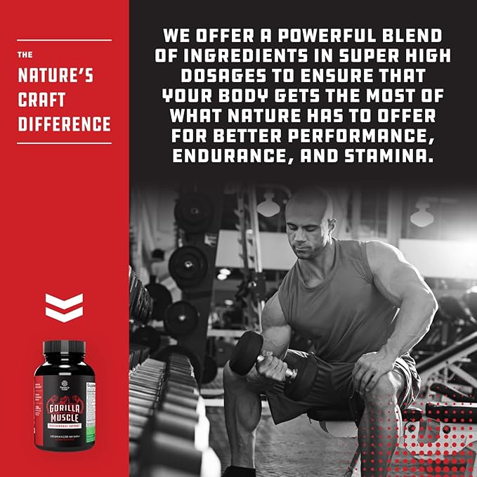 Extra Strength Testosterone Booster for Men - Herbal Testosterone Supplement for Men with Horny Goat Weed Maca Root Tongkat Ali and Saw Palmetto Extract for Muscle Enlargement Stamina and Strength