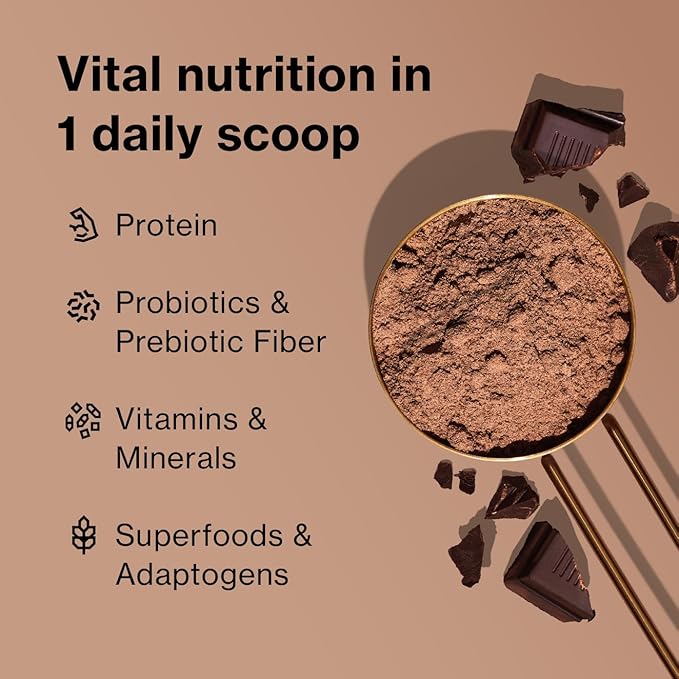BODi Shakeology Plant Based Protein Powder Blend – Gluten-Free Shake with Vitamins and Minerals – Helps Support Weight Loss, Lean Muscle, Gut Health, Chocolate - 14 Servings