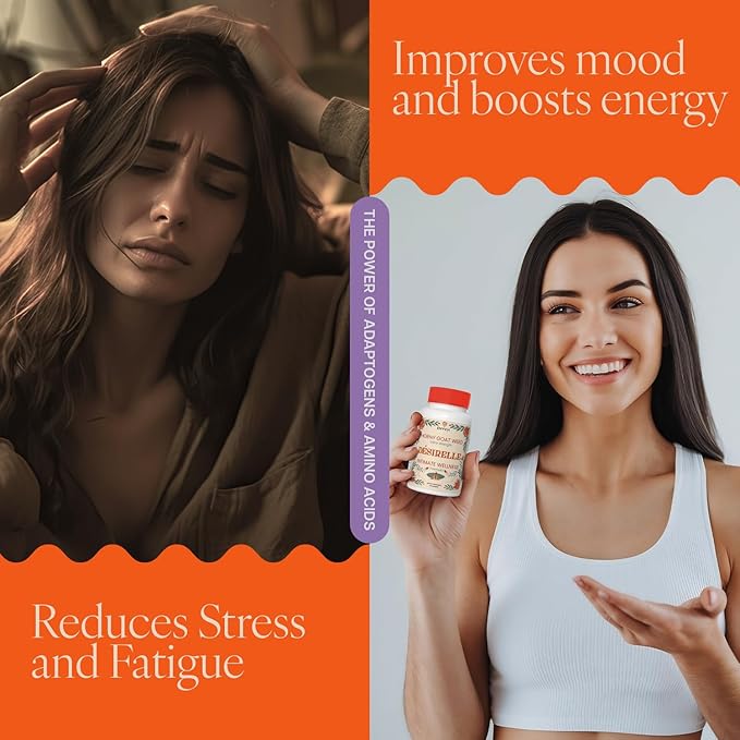 Female Libido Booster for Women Fast Acting with Tribulus Terrestris - Hornygoatweed for Women, Mood Support Supplement Enhancer Pills with Maca Root, Ginseng for Hormonal Balance - 60ct Desirelle
