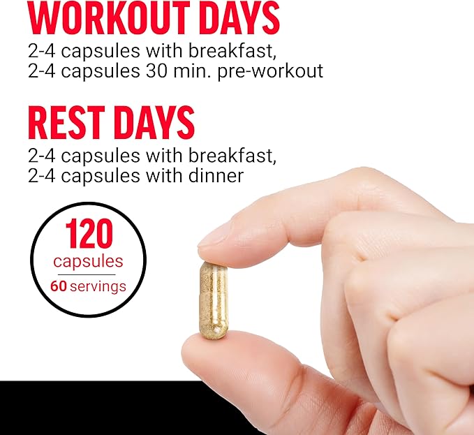Force Factor Volcano Pre Workout Nitric Oxide Booster Supplement for Men with Creatine and L-Citrulline to Boost and Energy, Help Build Muscle, Better Pump and Workout, 120 Capsules (Pack of 2)