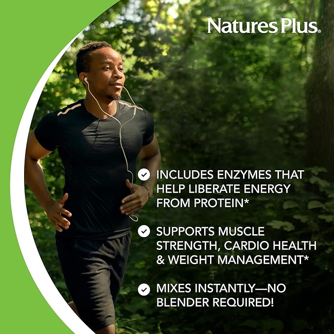 NaturesPlus Organic Paleo Protein - 1.49 lbs, 20 g Protein, Vegan Protein Powder - Unflavored, Unsweetened - Certified Organic High Protein Energy Protein - Vegetarian, Gluten-Free - 15 Servings
