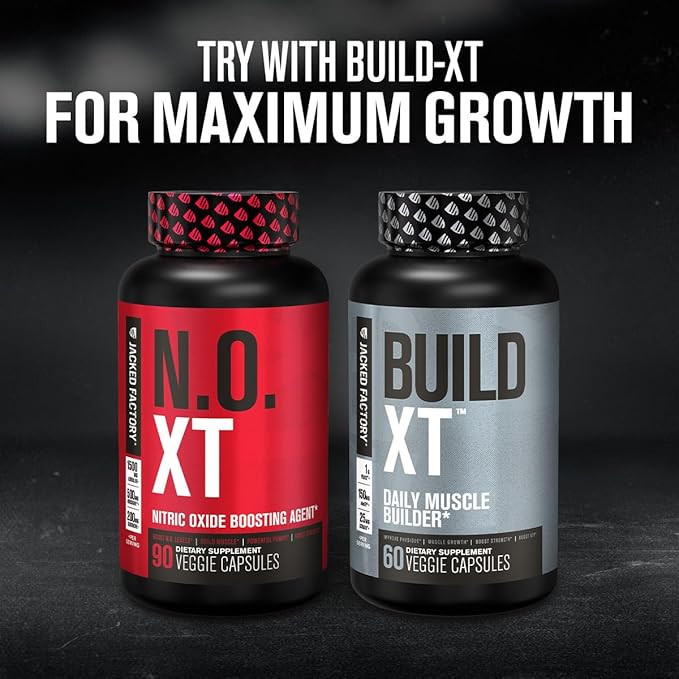 Jacked Factory Nitrosurge Pre-Workout in Pineapple & N.O. XT Nitric Oxide Booster for Men & Women