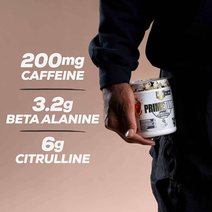 REDCON1 Low Caffeine Pre Workout Powder for Men & Women - Coach Prime Time Pre - with Beta Alanine - Prime Time Punch (20 Servings)