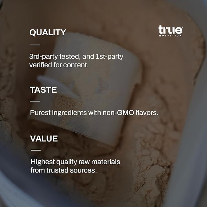 True Nutrition - Whey Protein Concentrate - 100% Whey Protein Powder - Fast Acting Low Carb Powder with Essential Amino Acids - High in Leucine - Chocolate Fudge Brownie - 1lb.