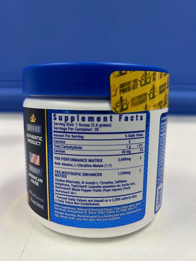 Ronnie Coleman Signature Series New Pre Workout Powder for Women & Men, Preworkout with Amino Acid Beta Alanine, L Citrulline, Caffeine for Energy Support, Endurance & Focus, Apple Blast, 30 Serving