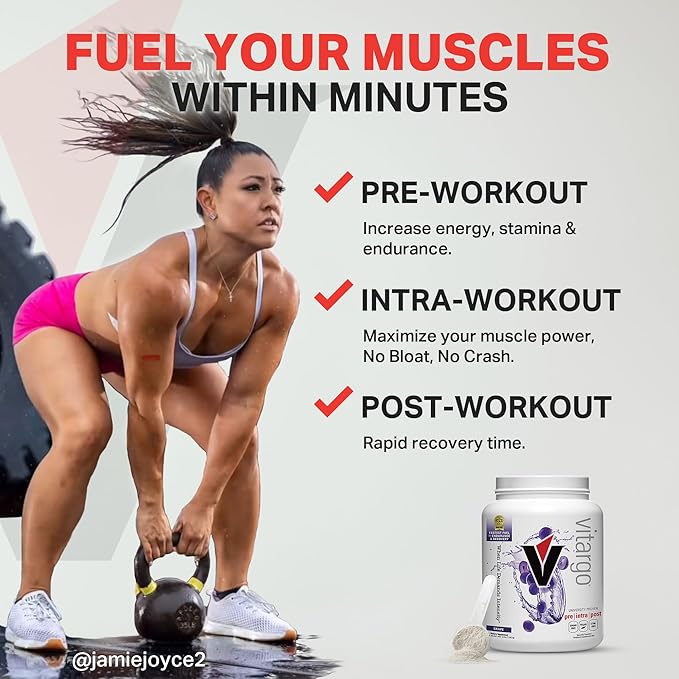 Vitargo Carbohydrate Powder | Feed Muscle Glycogen 2X Faster | 4.4 LB Grape Pre Workout & Post Workout Recovery Powder| Carb Supplement for Recovery, Endurance, Gain Muscle Mass
