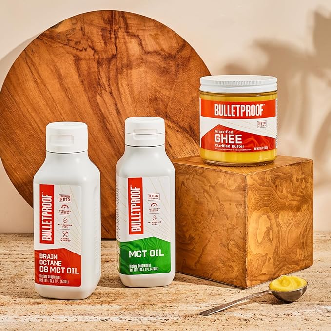 Bulletproof Coconut Brain Octane C8 MCT Oil, 16 Ounces, Premium Keto Supplement for Sustained Energy and Fewer Cravings, Brain and Body Fuel, Unflavored, Add to Coffee and Smoothies