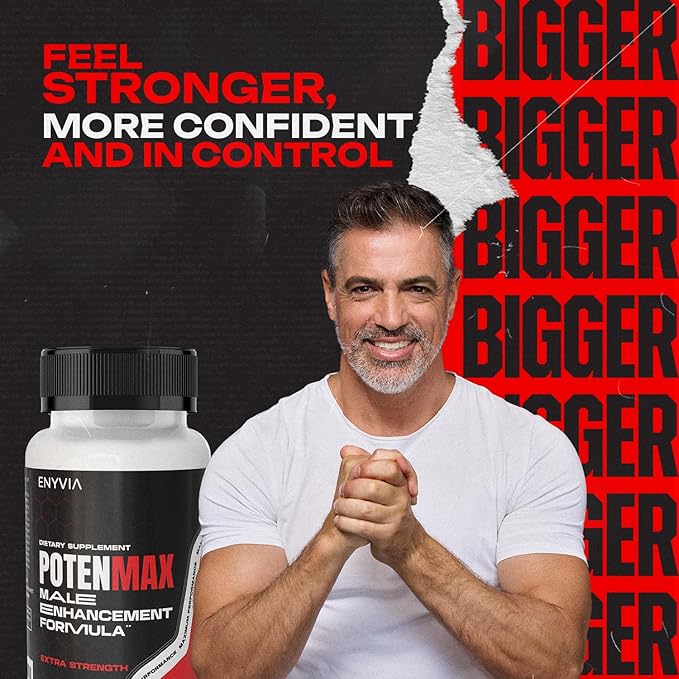 Natural Enlargement Pills for Men - Male Supplements for Men, Add 2-3in 60 Days, Boost Performance, Stamina and Endurance with Oyster Extract, Tongkat Ali, Tribulus, Maca, L-Arginine, 1-Month Supply