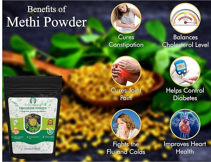 AYURVEDASHREE Fenugreek Seeds Powder 50 Gm I Trigonella foenum-graecum Sd. | Methi Powder | Spice Indian Cuisine | Hair Care | Improves Digestion