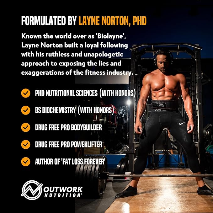 Outwork Nutrition Recovery Drink - Post Workout Recovery Powder & Creatine Monohydrate Muscle Builder for Men & Women - Creatine for Men & Women - After Workout Drink - Orange Sherbet - 230g