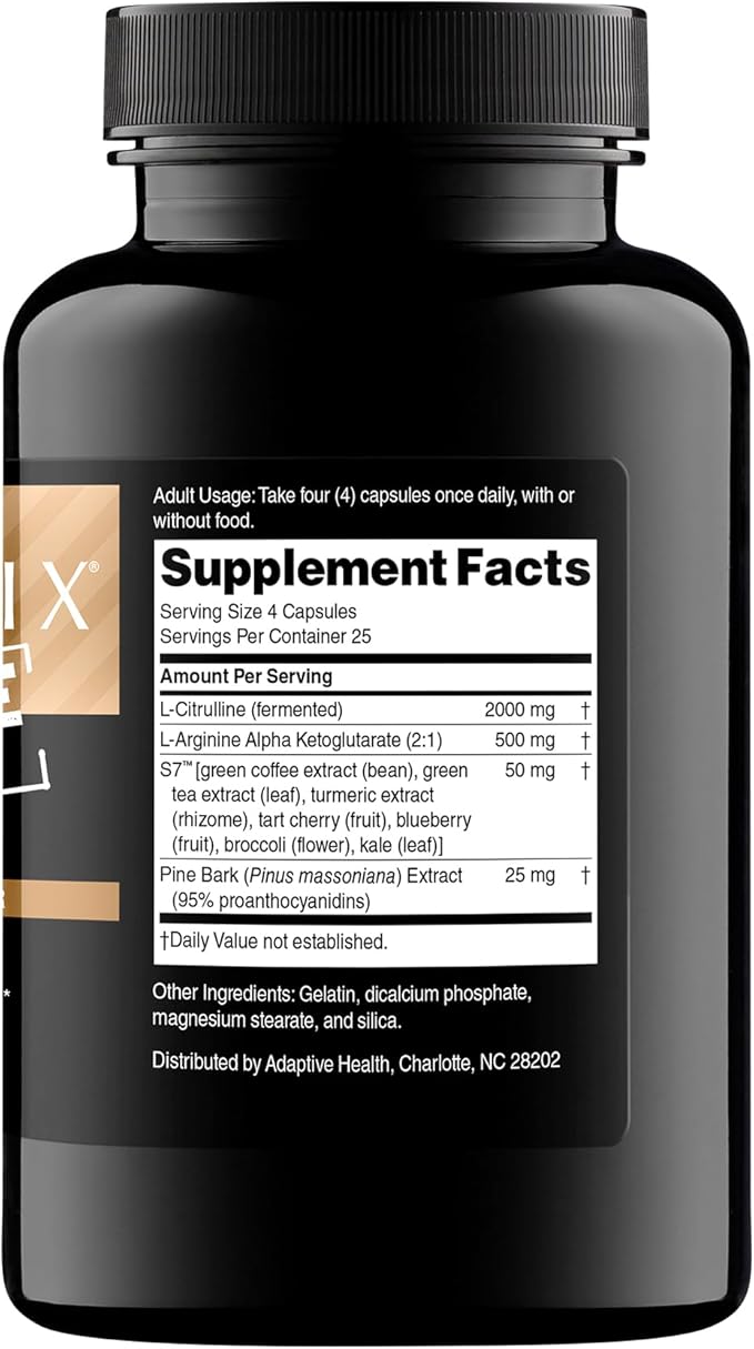 Nugenix Nitric Oxide Booster Supplement - Nitric Oxide Flow, L-Arginine, L-Citrulline, Pine Bark Extract - Vasodilator - 200 Count
