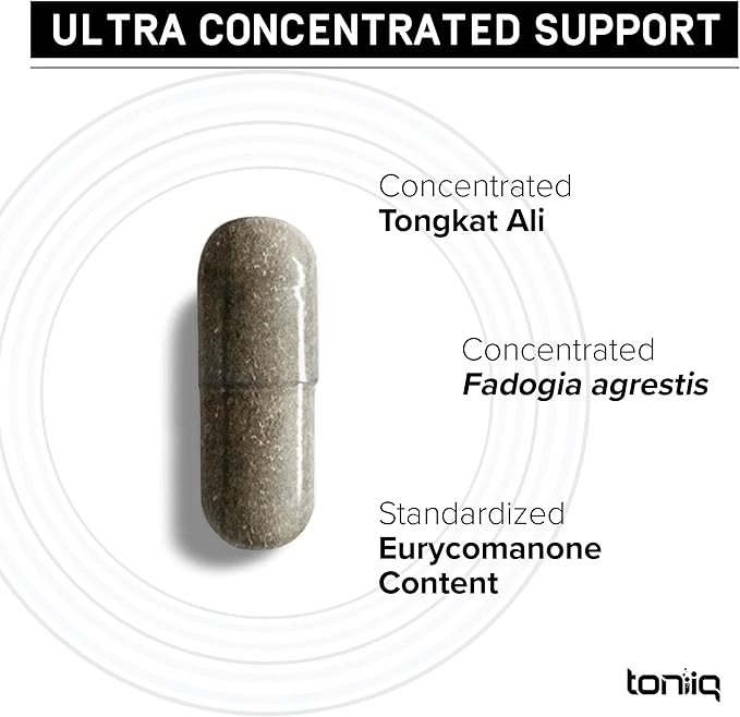 Tongkat Ali Fadogia Agrestis - Ultra High Potency 200:1 Tongkat Ali & 30:1 Fadogia Agrestis - 2% Eurycomanone -Third-Party Lab Tested - 120 Capsules