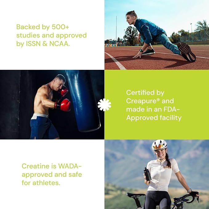 Create Single Serve Creatine Monohydrate Powder – 5g Creapure Creatine | Redefining Strength, Energy & Recovery | Sugar-Free, Vegan, Non-GMO | Lemon/Lime | 30 Packets
