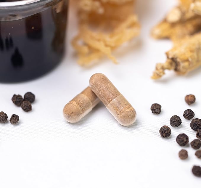 Shilajit 10,000mg, Irish Sea Moss 2000mg, Ashwagandha 3000mg, Tongkat Ali 30,000mg, Boron, Magnesium, PQQ & More | 60 Capsules - 30 Days Supply| Fulvic Acid Veg Capsules| Vegan| Gluten Free | Non-GMO