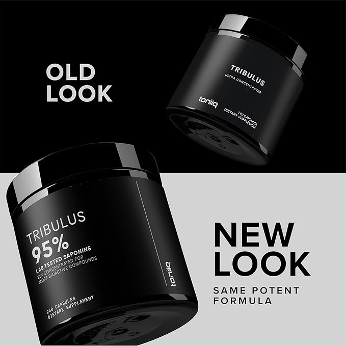 Tribulus Terrestris for Men - Ultra High Potency 25:1 Extract with 95% Saponins - 1300mg Pure & Concentrated Formula - Third-Party Lab Tested for Purity & Quality - 240 Capsules