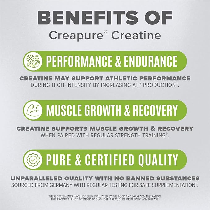 High-Purity Creatine Monohydrate Unflavored Powder, Pre-Workout, High Performance | 300g
