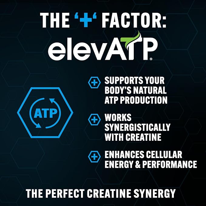 PEScience TruCreatine+ Creapure Creatine Monohydrate Powder, Micronized Creatine with ElevATP, 5g Per Serving, for Men & Women, Supports Muscle Growth, Strength & Recovery, 30 Servings